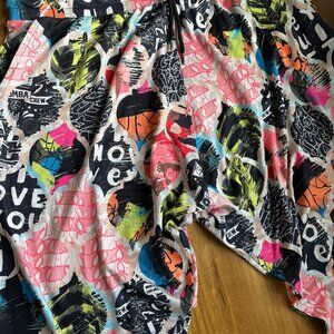 ZUMBA WEAR MULTICOLOR JOGGER PANTS WOMENS SIZE LARGE